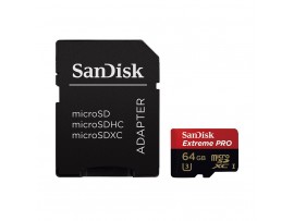 SanDisk Extreme Pro microSDXC UHS-I Class 10 U3 95MB/s 64GB (with Adapter)